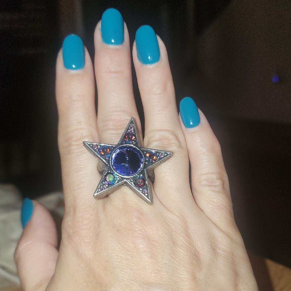 Martha Rotten adjustable Lead free pewter star ring